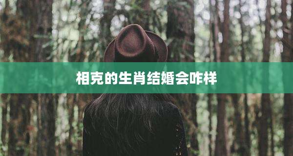 相克的生肖结婚会咋样
