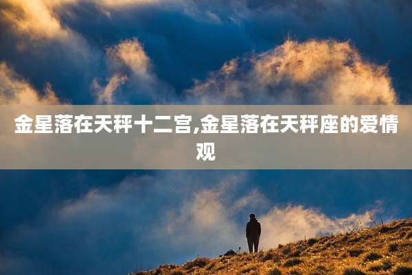 金星落在天秤十二宫,金星落在天秤座的爱情观