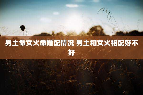 男土命女火命婚配情况 男土和女火相配好不好