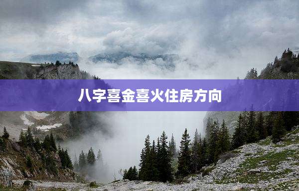 八字喜金喜火住房方向
