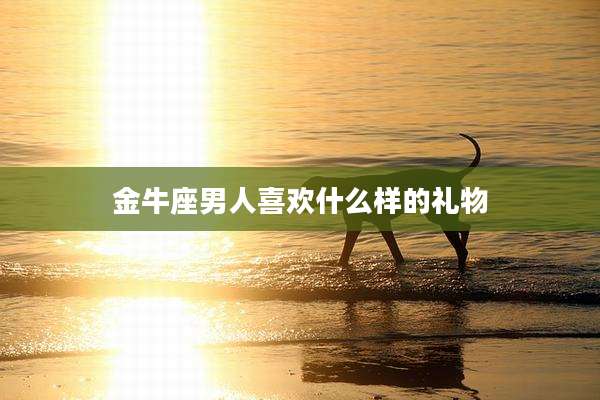 金牛座男人喜欢什么样的礼物