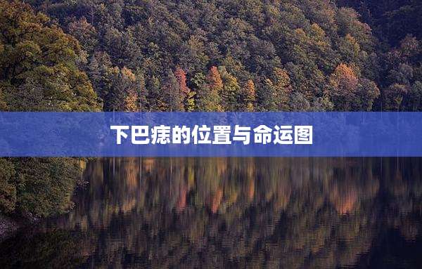 下巴痣的位置与命运图