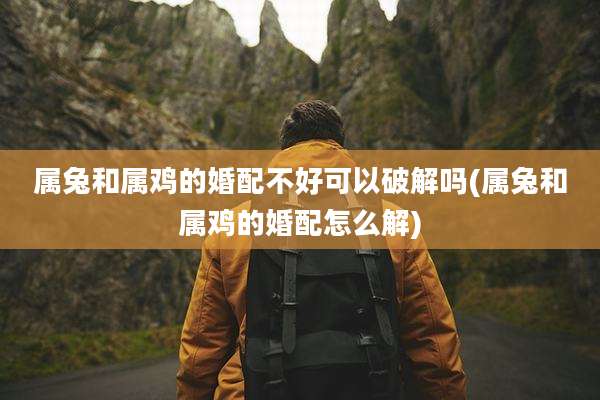 属兔和属鸡的婚配不好可以破解吗(属兔和属鸡的婚配怎么解)