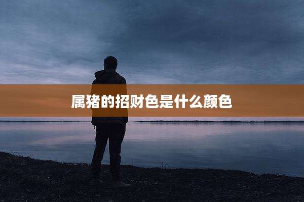 属猪的招财色是什么颜色