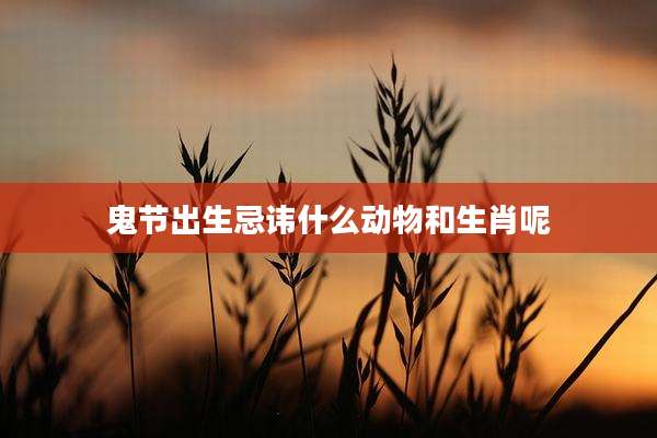 鬼节出生忌讳什么动物和生肖呢