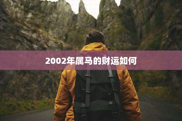 2002年属马的财运如何