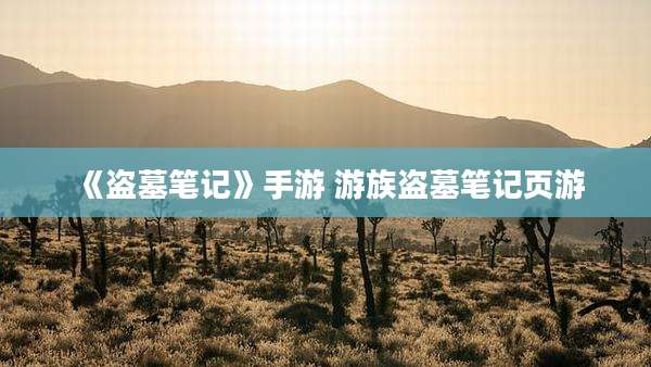 《盗墓笔记》手游 游族盗墓笔记页游