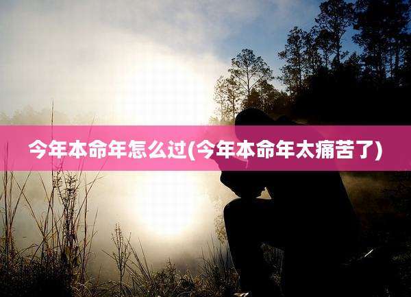 今年本命年怎么过(今年本命年太痛苦了)