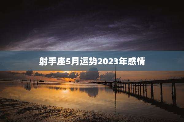 射手座5月运势2023年感情