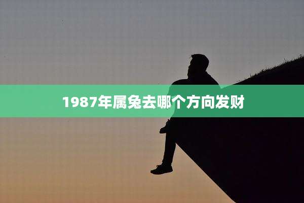 1987年属兔去哪个方向发财