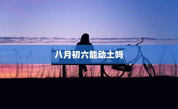 八月初六能动土吗