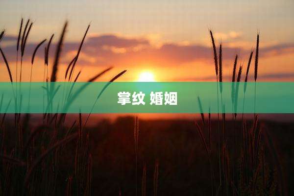 掌纹 婚姻