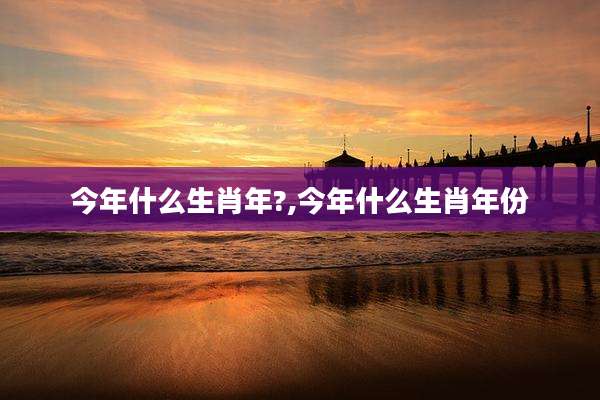 今年什么生肖年?,今年什么生肖年份