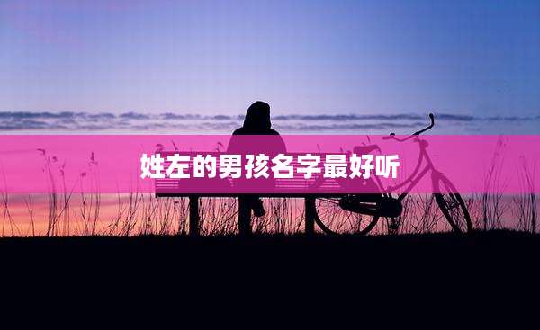 姓左的男孩名字最好听