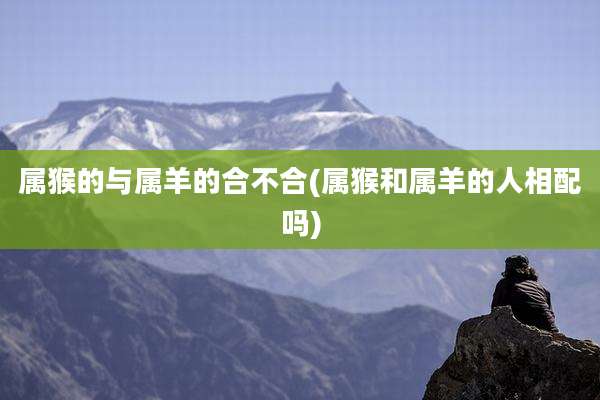 属猴的与属羊的合不合(属猴和属羊的人相配吗)