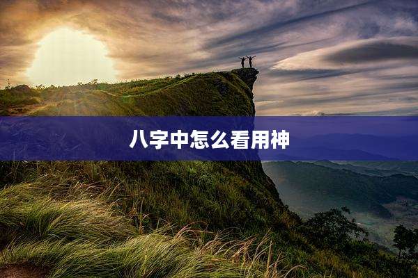 八字中怎么看用神