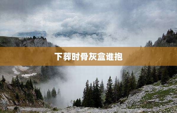 下葬时骨灰盒谁抱