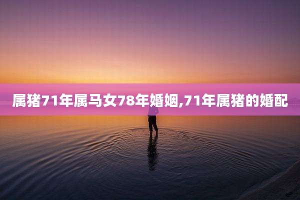 属猪71年属马女78年婚姻,71年属猪的婚配