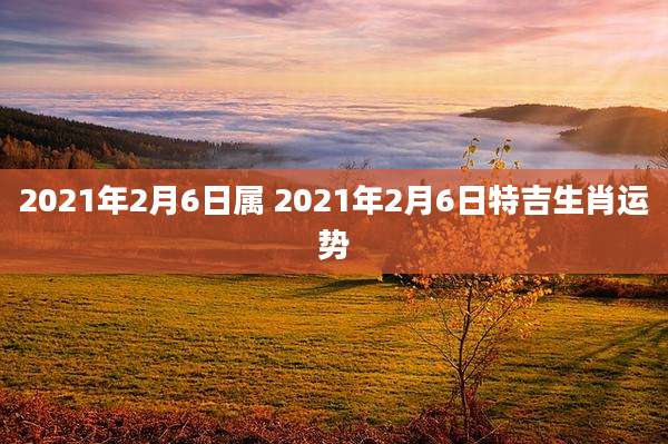 2021年2月6日属 2021年2月6日特吉生肖运势