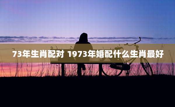 73年生肖配对 1973年婚配什么生肖最好