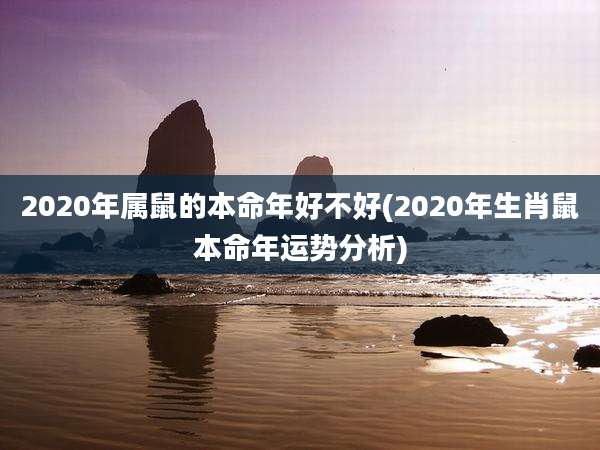 2020年属鼠的本命年好不好(2020年生肖鼠本命年运势分析)