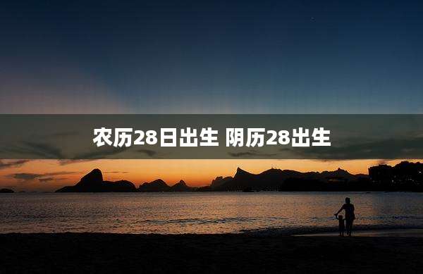 农历28日出生 阴历28出生