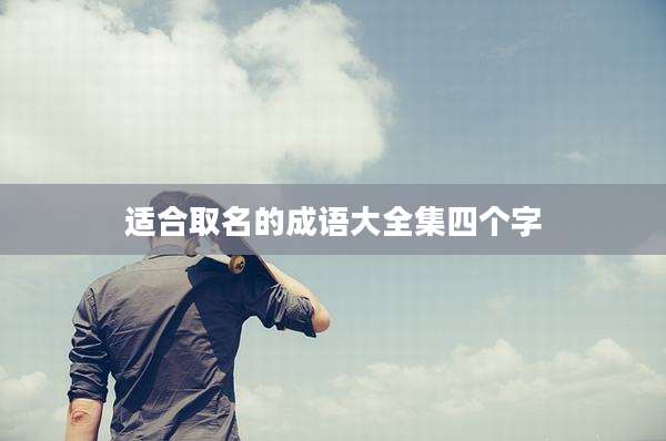适合取名的成语大全集四个字