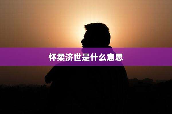 怀柔济世是什么意思