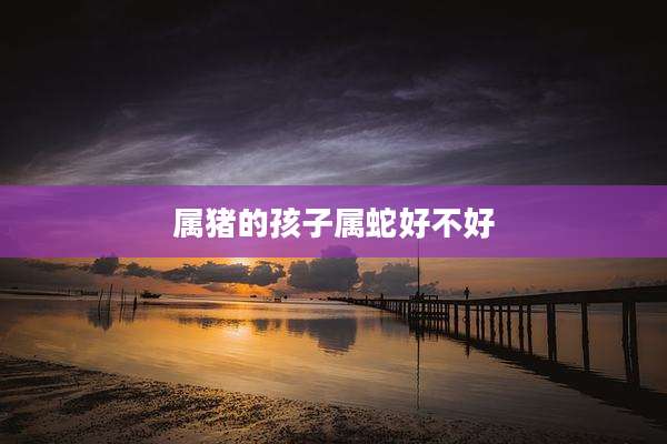 属猪的孩子属蛇好不好