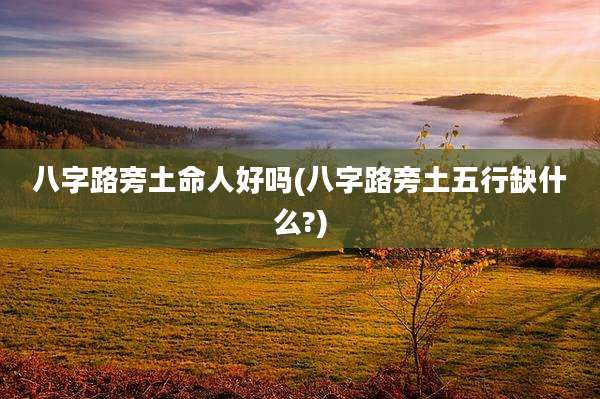 八字路旁土命人好吗(八字路旁土五行缺什么?)