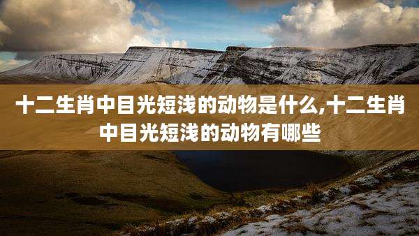 十二生肖中目光短浅的动物是什么,十二生肖中目光短浅的动物有哪些