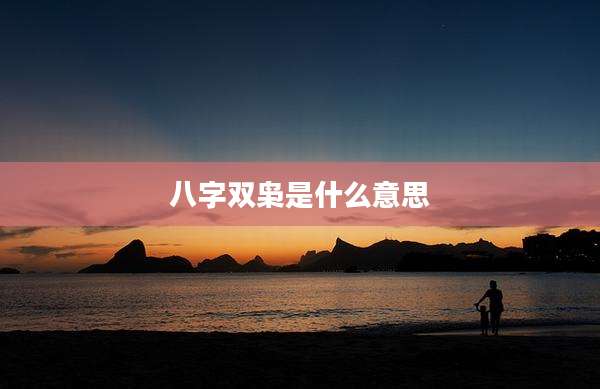 八字双枭是什么意思