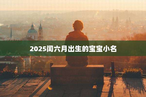 2025闰六月出生的宝宝小名