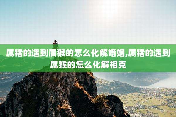 属猪的遇到属猴的怎么化解婚姻,属猪的遇到属猴的怎么化解相克