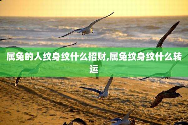属兔的人纹身纹什么招财,属兔纹身纹什么转运