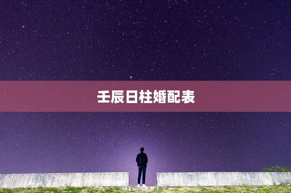 壬辰日柱婚配表