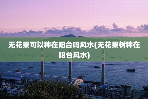 无花果可以种在阳台吗风水(无花果树种在阳台风水)