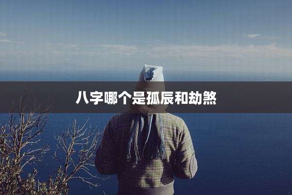 八字哪个是孤辰和劫煞