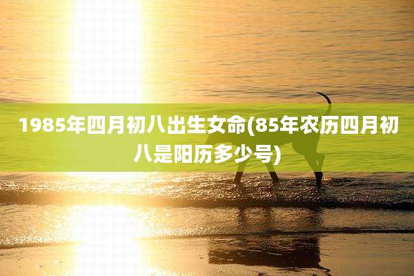 1985年四月初八出生女命(85年农历四月初八是阳历多少号)