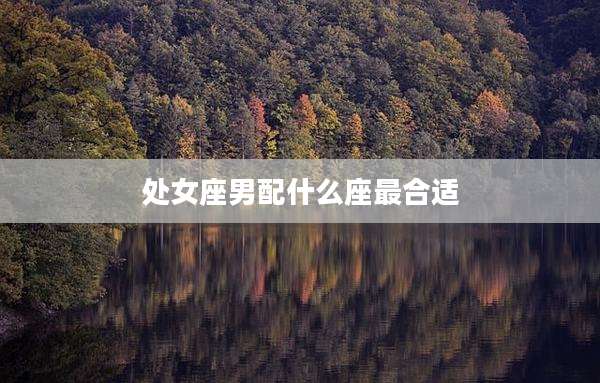 处女座男配什么座最合适