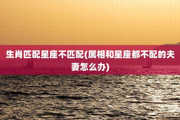 生肖匹配星座不匹配(属相和星座都不配的夫妻怎么办)