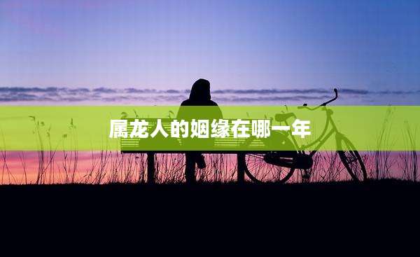 属龙人的姻缘在哪一年