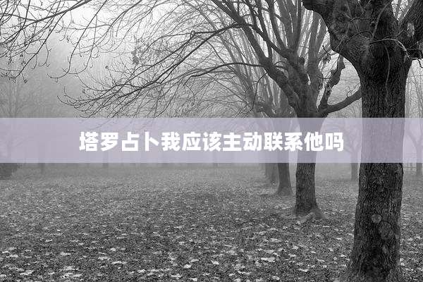 塔罗占卜我应该主动联系他吗