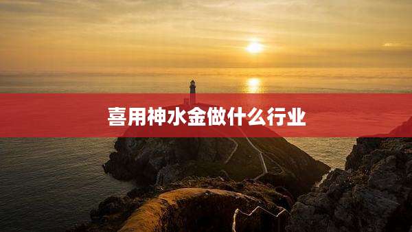 喜用神水金做什么行业