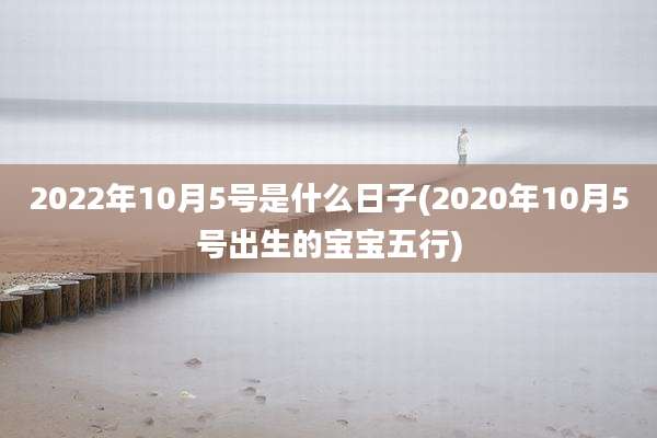 2022年10月5号是什么日子(2020年10月5号出生的宝宝五行)