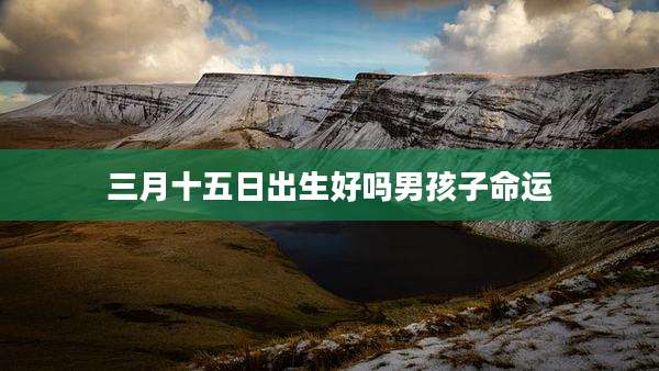 三月十五日出生好吗男孩子命运