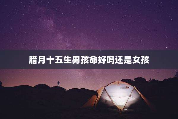 腊月十五生男孩命好吗还是女孩
