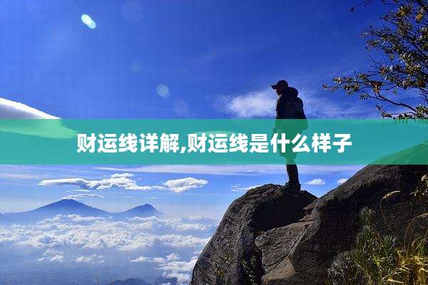 财运线详解,财运线是什么样子