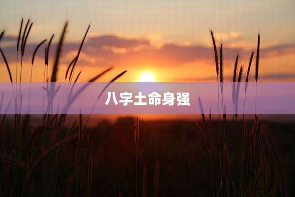 八字土命身强