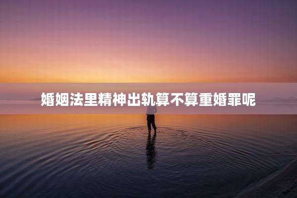 婚姻法里精神出轨算不算重婚罪呢